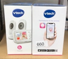 QUANTITY OF ITEMS TO INCLUDE VTECH RM7768HD SMART/WIFI/REMOTE VIDEO BABY MONITOR WITH 7" TOUCH SCREEN LCD AND 360° PAN & TILT CAMERA, 1080P FULL HD VIDEO, 135° ULTRA-WIDE VIEW, COLOUR NIGHT LIGHT, NI