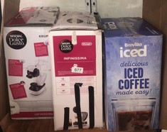 QUANTITY OF ITEMS TO INCLUDE NESCAFÉ DOLCE GUSTO KP170140 INFINISSIMA COFFEE POD MACHINE BY KRUPS, WHITE: LOCATION - E