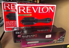 QUANTITY OF ITEMS TO INCLUDE REMINGTON SLIM HAIR STRAIGHTENER WITH CERAMIC COATING - 110MM FLOATING PLATES, 215°C, FAST 30 SECOND HEAT UP, WORLDWIDE VOLTAGE FOR TRAVEL, AUTO SHUT OFF, S1370: LOCATION