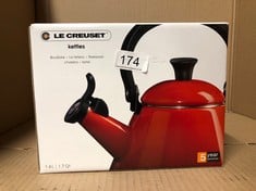 QUANTITY OF ITEMS TO INCLUDE LE CREUSET 40101020900000 KETTLE, ENAMELLED STEEL, 1.7 LITERS, VOLCANIC: LOCATION - C RACK