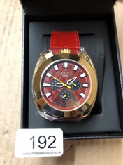 GAMAGES OF LONDON LIMITED EDITION HAND ASSEMBLED STATURE AUTOMATIC RED SKU:GA1553 RRP £710:: LOCATION - C RACK