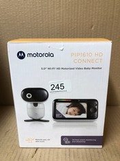 MOTOROLA NURSERY PIP 1610 HD WIFI VIDEO BABY MONITOR WITH 5 INCH HD 720P PARENT UNIT AND MOTOROLA NURSERY 1080P APP - REMOTE PAN, TILT AND ZOOM - TWO WAY TALK - SECURE AND PRIVATE.:: LOCATION - C RAC