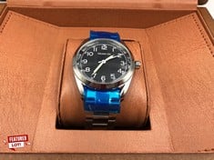 MENS HELMHDA DH WATCH - STAINLESS STEEL STRAP - 3ATM WATER RESISTANT - LUXURY GIFT BOX INCLUDED : LOCATION - A RACK