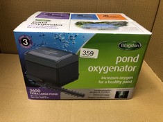 BLAGDON POND OXYGENATOR 3600, 20 OUTLET AIR PUMP FOR PONDS UP TO 22,500 LITRES (KOI PONDS UP TO 11,000 LITRES), SUITABLE FOR AERATION AND OXYGENATION IN HYDROPONIC AND AQUAPONIC SYSTEMS, GREEN.: LOCA