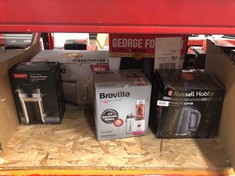 QUANTITY OF ITEMS TO INCLUDE BREVILLE BLEND ACTIVE PERSONAL BLENDER & SMOOTHIE MAKER | 350W | 2 PORTABLE BLEND ACTIVE BOTTLES (600ML) | LEAK PROOF LIDS | WHITE & PINK [VBL248]: LOCATION - E RACK