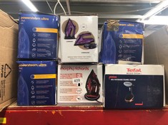 QUANTITY OF ITEMS TO INCLUDE TOWER T22008 CERAGLIDE CORDLESS STEAM IRON WITH CERAMIC SOLEPLATE AND VARIABLE STEAM FUNCTION, 2400 W, PURPLE: LOCATION - E RACK