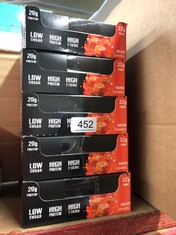 QUANTITY OF ITEMS TO INCLUDE WARRIOR RAW PROTEIN FLAPJACKS – 12 BARS X 75G EACH – PACKED WITH 20G OF PROTEIN – LOW SUGAR, HIGH IN FIBRE (SALTED CARAMEL) - BEST BEFORE JUL 24: LOCATION - F RACK