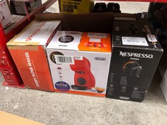 QUANTITY OF ITEMS TO INCLUDE NESCAFÉ DOLCE GUSTO DELONGHI PICCOLO XS POD CAPSULE COFFEE MACHINE, ESPRESSO, CAPPUCCINO AND MORE, EDG210.R,0.8 LITERS, RED AND BLACK EDG 210.R: LOCATION - F RACK