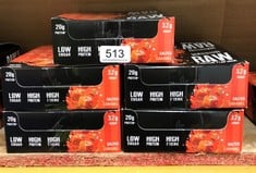 QUANTITY OF ITEMS TO INCLUDE WARRIOR RAW PROTEIN FLAPJACKS – 12 BARS X 75G EACH – PACKED WITH 20G OF PROTEIN – LOW SUGAR, HIGH IN FIBRE (SALTED CARAMEL) - BEST BEFORE JUL 24: LOCATION - F RACK