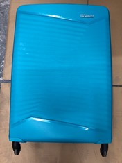 AMERICAN TOURISTER BLUE SUITCASE (LARGE): LOCATION - F RACK