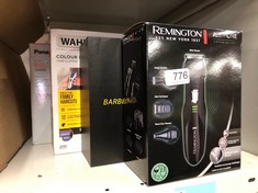 QUANTITY OF ITEMS TO INCLUDE REMINGTON ALL-IN-ONE GROOMING KIT BEARD TRIMMER (4 ATTACHMENTS, BEARD & HAIR COMB, NOSE & EAR, DETAIL TRIMMER, MINI FOIL SHAVER, 3 COMBS, STAINLESS STEEL BLADES, 40-MINUT