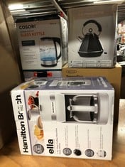 QUANTITY OF ITEMS TO INCLUDE HAMILTON BEACH ELLA COFFEE MACHINE, 1.5L, FILTER COFFEE MAKER, MAKES 12 CUPS, REMOVABLE WASHABLE FILTER, ANTI-DRIP, WATER LEVEL WINDOW, 900W - HBC9453MB, MATTE WHITE: LOC