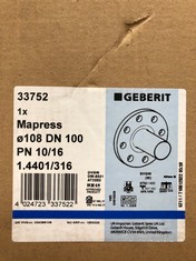 QUANTITY OF ASSORTED PLUMBING ITEMS TO INCLUDE GEBERIT MAPRESS STAINLESS STEEL FLANGE WITH PLAID END D108 DN100 PN 10/16: LOCATION - A RACK(COLLECTION OR OPTIONAL DELIVERY AVAILABLE)