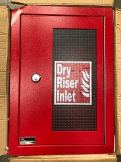 DRY RISER INLET VERTICAL CABINET IN RED : LOCATION - A RACK(COLLECTION OR OPTIONAL DELIVERY AVAILABLE)