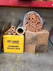 QUANTITY OF ASSORTED PLUMBING ITEMS TO INCLUDE KINGSPAM KOOLTHERM 15X20 PIPE INSULATION : LOCATION - A RACK(COLLECTION OR OPTIONAL DELIVERY AVAILABLE)