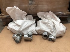 QUANTITY OF ASSORTED PLUMBING ITEMS TO INCLUDE TUBULAR 90 DEGREEE JOINT CLAMP: LOCATION - BACK RACK(COLLECTION OR OPTIONAL DELIVERY AVAILABLE)