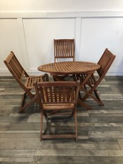 EUC 4 CHAIR DINING SET RRP £328:: LOCATION - PHOTO BOOTH(COLLECTION OR OPTIONAL DELIVERY AVAILABLE)