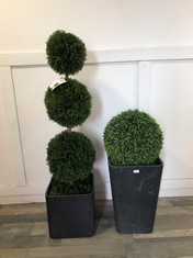 OUTDOOR DECORATIVE FAUX PLANTER BUSH : LOCATION - FRONT FLOOR(COLLECTION OR OPTIONAL DELIVERY AVAILABLE)