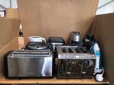 QUANTITY OF HOME ITEMS TO INCLUDE MONLINEX 2 PIECE TOASTER: LOCATION - TABLES(COLLECTION OR OPTIONAL DELIVERY AVAILABLE)