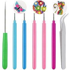 40 X PAPER QUILLING TOOLS SET, ARPDJK 7PCS SLOTTED QUILLING PENS TOOL KIT FOR ART CRAFTS DIY PAPER FLOWERS CARD MAKING, HANDMADE QUILLING TOOLS & ACCESSORIES FOR BEGINNERS - TOTAL RRP £163: LOCATION