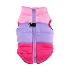 QUANTITY OF ASSORTED ITEMS TO INCLUDE IDEPET, TM PET DOG CAT COAT WITH LEASH ANCHOR COLOR PATCHWORK PADDED PUPPY VEST TEDDY JACKET CHIHUAHUA COSTUMES PUG CLOTHES XS S M L , L, ROSE : LOCATION - RACK