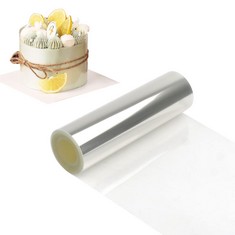 QUANTITY OF ASSORTED ITEMS TO INCLUDE FADCAER CAKE COLLARS,15CMX10MTHICKENED ACETATE SHEETS,CLEAR TRANSPARENT ACETATE ROLL,MOUSSE CAKE SHEETS,ACETATE CAKE SHEET,ACETATE CAKE STRIPS,CHEESECAKE COLLARS