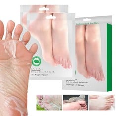 20 X BOMPOW FOOT MASK, EXFOLIANT FOOT PEEL SOCKS FOR SOFT BABY FEET IN 3-7 DAYS, OLIVE SCENTED DEAD HARD ROUGH SKIN REMOVER FOR FEET, 2 PAIRS - TOTAL RRP £100: LOCATION - RACK C