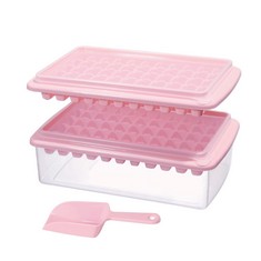 QUANTITY OF ASSORTED ITEMS TO INCLUDE ICE CUBE TRAY WITH LID AND BIN FOR FREEZER, EASY RELEASE 55 NUGGET ICE TRAY WITH COVER, STORAGE CONTAINER, SCOOP. PERFECT SMALL ICE CUBE MAKER TRAY & MOLD. FLEXI