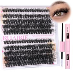 15 X RUAIRIE LASH EXTENSION KIT FLUFFY EYELASH EXTENSION KIT 200PCS LASH CLUSTERS KIT WISPY EYELASH CLUSTERS 10-18MM INDIVIDUAL LASHES KIT - TOTAL RRP £100: LOCATION - RACK C