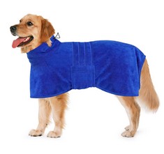 QUANTITY OF ASSORTED ITEMS TO INCLUDE DOLAHOVY MICROFIBRE DOG BATHROBE TOWEL,ADJUSTABLE DOG DRYING COAT SUPER ABSORBENT QUICK DRYING DOG ROBES TOWELLING DOG BATH ROBE FOR SMALL MEDIUM LARGE DOGS BLUE