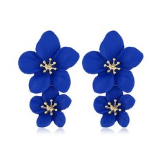 QUANTITY OF FDEETY BOHO FLOWER DANGLE EARRINGS DOUBLE DAISY EARRINGS DANGLE DROP FLOWERS WEDDING EARRINGS ANNIVERSARY FRIENDSHIP FLOWERS EARRINGS FOR WOMEN GIRLS , GOLD  - TOTAL RRP £347: LOCATION -