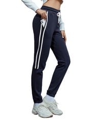 11 X SPECIAL MAGIC WOMEN'S FLEECE LINED JOGGERS SHERPA FLEECE JOGGERS PANTS WINTER THERMAL WARM TROUSERS THICK FURRY FLEECE LINED SWEATPANTS DRAWSTRING JOGGING BOTTOMS , STRIPES-BLACK, L  - TOTAL RRP