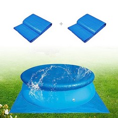 QUANTITY OF ASSORTED ITEMS TO INCLUDE LIROPAU POOL GROUND CLOTH SWIMMING POOL COVERS FOLDABLE WATERPROOF GROUND CLOTH POOL PROTECTOR SWIMMING POOL MAT AND COVER FOR SWIMMING POOLS, INFLATABLES, PADDL