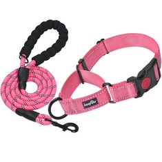 14 X HAAPAW MARTINGALE DOG CHOKE COLLAR WITH QUICK RELEASE BUCKLE REFLECTIVE DOG TRAINING COLLARS FOR SMALL MEDIUM LARGE DOGS - TOTAL RRP £140: LOCATION - RACK C