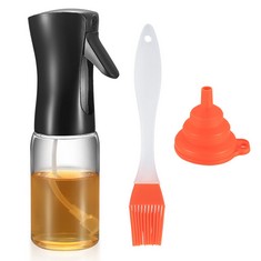 QUANTITY OF ASSORTED ITEMS TO INCLUDE OIL SPRAY BOTTLES, 220ML OLIVE OIL SPRAYER BOTTLES, GLASS OIL SPRAYER MISTER DISPENSER BOTTLES, PORTABLE REUSABLE VINEGAR COOKING SPRAYER BOTTLES FOR KITCHEN COO