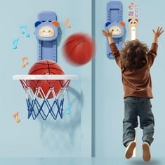 QUANTITY OF ASSORTED ITEMS TO INCLUDE EPPO MINI BASKETBALL HOOP FOR TODDLERS BOYS AGE 3-5, ADJUSTABLE HEIGHT, VOICE TOUCH HIGH JUMP COUNTER FOR KIDS, SPACE-SAVING,TODDLER TOYS AGE 4-7,   BIRTHDAY GIF