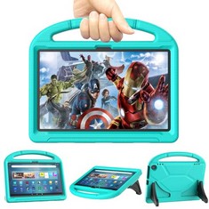 18 X TABLET CASE FOR ALL-NEW 11 - SONLARYIN KID-PROOF PROTECTIVE FULL COVER CASE FOR 11 INCH TABLET KIDS - TURQUOISE - TOTAL RRP £144: LOCATION - RACK E