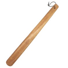 24 X DESENDA STRONG WOOD BEECH SHOE HORN 16 INCHES WOODEN SHOE HORN LONG HANDLE SLIM SHAPE SHOE DRESSING AID FOR MEN WOMEN - TOTAL RRP £110: LOCATION - RACK E