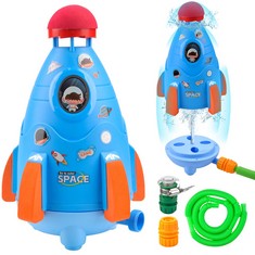 QUANTITY OF ASSORTED ITEMS TO INCLUDE FOHYLOY WATER ROCKET, ROCKET WATER TOYS FOR KIDS, ROCKET SPRINKLER FOR KIDS, SUMMER KIDS GARDEN TOYS, WATER SPRINKLER FOR KIDS SPRAY WATER TOYS FOR OUTDOOR GARDE