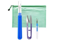 QUANTITY OF ASSORTED ITEMS TO INCLUDE SEAM RIPPER, BIG AND SMALL STITCHING THREAD UNPICKER, THREAD CUTTER REMOVER WITH STORAGE BAG,3PCS RRP £350: LOCATION - RACK F