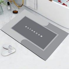 22 X YEZIDE ABSORBENT FLOOR BATHROOM MAT CARPETS BATH RUG 60 X 40 CM, DIATOM MUD SHOWER MAT RUBBER QUICK-DRYING NON-SLIP CARPET 4 LAYER THICKENED RUG FOR BATHROOM SHOWER TUB TOILET DOOR , RECTANGLE