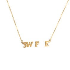 25 X YEESABELLA TS NECKLACE PENDANT 18K GOLD PLATED PENDANT FOR WOMEN GIRLS - TOTAL RRP £208: LOCATION - RACK F