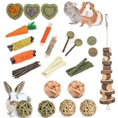 10 X WIVICO RABBIT TOYS,BUNNY TOYS,NATURAL TIMOTHY HAY STICKS APPLE WOOD STICKS,RABBIT BOREDOM BREAKERS,TOYS FOR SMALL ANIMALS,HAMSTER TOYS,GUINEA PIG TOYS,RAT TOYS,CHINCHILLA TOYS,RABBIT ACCESSORIES