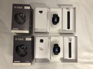 2X FITBIT SENSE  SMARTWATCH.  [JPTE61882]: LOCATION - P2