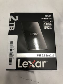 LEXAR 2TB USB 3.2 PORTABLE SSD (RRP - £178): MODEL NO SL500  [JPTE61826]: LOCATION - Q1