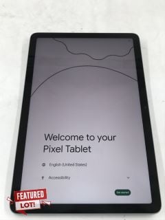 GOOGLE PIXEL WITH CHARGING SPEAKER DOCK (11" INCH DISPLAY), 128GB STORAGE, 8GB RAM  TABLET WITH WIFI. (RRP £399)  [JPTE61986]: LOCATION - Q4