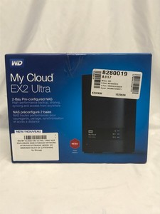 WD MY CLOUD EX2 ULTRA, 2 BAY NAS ENCLOSURE RAID STORAGE NETWORK ATTACHED STORAGE: MODEL NO WDBVBZ0120JCH-20 (NO STORAGE)  [JPTE61694]: LOCATION - A5