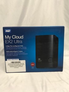 WD MY CLOUD EX2 ULTRA, 2 BAY NAS ENCLOSURE RAID STORAGE NETWORK ATTACHED STORAGE: MODEL NO WDBVBZ0160JCH (NO STORAGE)  [JPTE61682]: LOCATION - B1