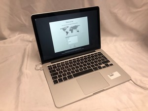 APPLE MACBOOK PRO 256GB STORAGE LAPTOP: MODEL NO A1502. INTEL CORE I5-5257U, 8GB RAM, 13.5" SCREEN) [JPTE61734]: LOCATION - E2