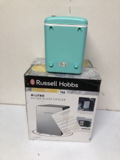 2 X ASSORTED COOLERS INC RUSSELL HOBBS 8 LITRE SILVER GLASS COOLER